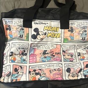 Disney Mickey Mouse Comic Strip Tote Bag - Black and White